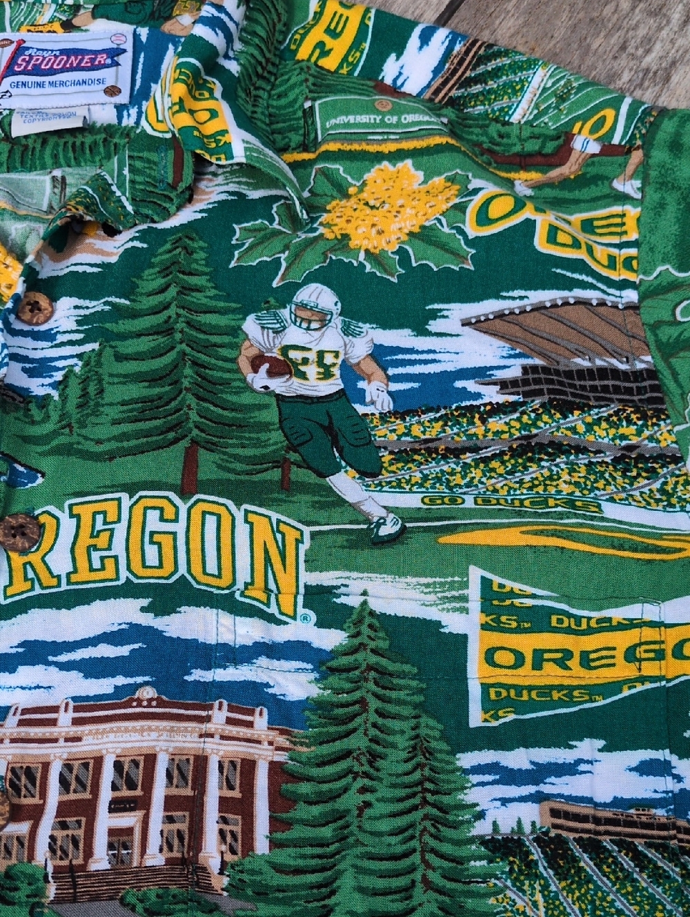 Reyn Spooner Oregon Ducks Shirt Small - Picture 5 of 7